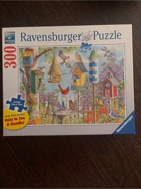 Ravensburger 300 Large Piece puzzle Birdhouse Garden Puzzle